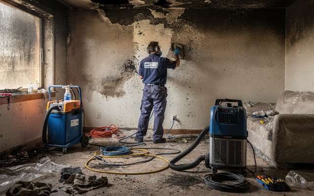 Fire damage restoration