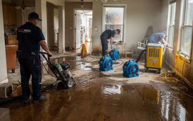 Flood cleanup service